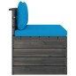 Garten-Paletten-Mittelsofa mit Kissen Kiefernholz Garten-Paletten-Mittelsofa mit Kissen Kiefernholz