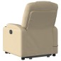 vidaXL Elektrischer Massagesessel mit Aufstehhilfe Creme Stoff vidaXL Elektrischer Massagesessel mit Aufstehhilfe Creme Stoff