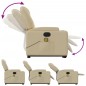 vidaXL Elektrischer Massagesessel mit Aufstehhilfe Creme Stoff vidaXL Elektrischer Massagesessel mit Aufstehhilfe Creme Stoff
