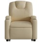 vidaXL Elektrischer Massagesessel mit Aufstehhilfe Creme Stoff vidaXL Elektrischer Massagesessel mit Aufstehhilfe Creme Stoff