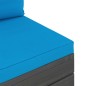 Garten-Paletten-Mittelsofa mit Kissen Kiefernholz Garten-Paletten-Mittelsofa mit Kissen Kiefernholz