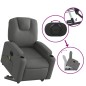 vidaXL Elektrischer Massagesessel mit Aufstehhilfe Dunkelgrau Stoff vidaXL Elektrischer Massagesessel mit Aufstehhilfe Dunkelgrau Stoff