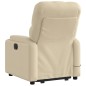 vidaXL Elektrischer Massagesessel mit Aufstehhilfe Creme Stoff vidaXL Elektrischer Massagesessel mit Aufstehhilfe Creme Stoff