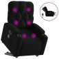 vidaXL Elektrischer Massagesessel mit Aufstehhilfe Schwarz Stoff vidaXL Elektrischer Massagesessel mit Aufstehhilfe Schwarz Stoff