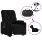 vidaXL Elektrischer Massagesessel mit Aufstehhilfe Schwarz Stoff vidaXL Elektrischer Massagesessel mit Aufstehhilfe Schwarz Stoff