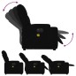 vidaXL Elektrischer Massagesessel mit Aufstehhilfe Schwarz Stoff vidaXL Elektrischer Massagesessel mit Aufstehhilfe Schwarz Stoff