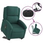 vidaXL Elektrischer Massagesessel mit Aufstehhilfe Dunkelgrün Stoff vidaXL Elektrischer Massagesessel mit Aufstehhilfe Dunkelgrün Stoff