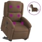 vidaXL Elektrischer Massagesessel mit Aufstehhilfe Braun Stoff vidaXL Elektrischer Massagesessel mit Aufstehhilfe Braun Stoff