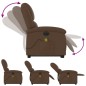 vidaXL Elektrischer Massagesessel mit Aufstehhilfe Braun Stoff vidaXL Elektrischer Massagesessel mit Aufstehhilfe Braun Stoff