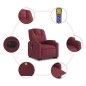 vidaXL Elektrischer Massagesessel mit Aufstehhilfe Weinrot Stoff vidaXL Elektrischer Massagesessel mit Aufstehhilfe Weinrot Stoff