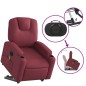 vidaXL Elektrischer Massagesessel mit Aufstehhilfe Weinrot Stoff vidaXL Elektrischer Massagesessel mit Aufstehhilfe Weinrot Stoff