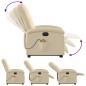 vidaXL Elektrischer Massagesessel mit Aufstehhilfe Creme Stoff vidaXL Elektrischer Massagesessel mit Aufstehhilfe Creme Stoff