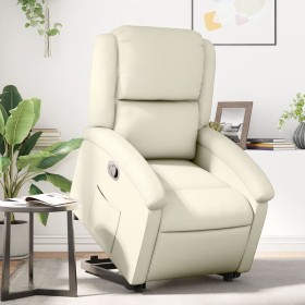 vidaXL Relaxsessel mit Aufstehhilfe Creme Kunstleder