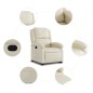 vidaXL Relaxsessel mit Aufstehhilfe Creme Kunstleder vidaXL Relaxsessel mit Aufstehhilfe Creme Kunstleder