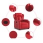 vidaXL Relaxsessel mit Aufstehhilfe Rot Kunstleder vidaXL Relaxsessel mit Aufstehhilfe Rot Kunstleder
