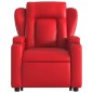 vidaXL Relaxsessel mit Aufstehhilfe Rot Kunstleder vidaXL Relaxsessel mit Aufstehhilfe Rot Kunstleder