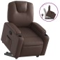 vidaXL Relaxsessel mit Aufstehhilfe Braun Kunstleder