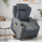 vidaXL Massagesessel mit Aufstehhilfe Grau Kunstleder vidaXL Massagesessel mit Aufstehhilfe Grau Kunstleder