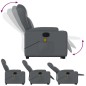 vidaXL Massagesessel mit Aufstehhilfe Grau Kunstleder vidaXL Massagesessel mit Aufstehhilfe Grau Kunstleder