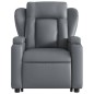 vidaXL Massagesessel mit Aufstehhilfe Grau Kunstleder vidaXL Massagesessel mit Aufstehhilfe Grau Kunstleder