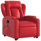vidaXL Massagesessel mit Aufstehhilfe Rot Kunstleder vidaXL Massagesessel mit Aufstehhilfe Rot Kunstleder