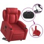 vidaXL Massagesessel mit Aufstehhilfe Rot Kunstleder vidaXL Massagesessel mit Aufstehhilfe Rot Kunstleder