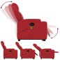 vidaXL Massagesessel mit Aufstehhilfe Rot Kunstleder vidaXL Massagesessel mit Aufstehhilfe Rot Kunstleder
