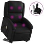 vidaXL Massagesessel mit Aufstehhilfe Schwarz Kunstleder vidaXL Massagesessel mit Aufstehhilfe Schwarz Kunstleder