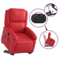 vidaXL Massagesessel mit Aufstehhilfe Rot Kunstleder vidaXL Massagesessel mit Aufstehhilfe Rot Kunstleder