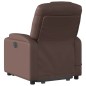 vidaXL Massagesessel mit Aufstehhilfe Braun Kunstleder vidaXL Massagesessel mit Aufstehhilfe Braun Kunstleder