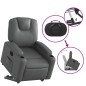 vidaXL Relaxsessel mit Aufstehhilfe Elektrisch Grau Kunstleder vidaXL Relaxsessel mit Aufstehhilfe Elektrisch Grau Kunstleder
