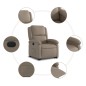 vidaXL Relaxsessel mit Aufstehhilfe Elektrisch Cappuccino Kunstleder vidaXL Relaxsessel mit Aufstehhilfe Elektrisch Cappuccino Kunstleder