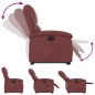 vidaXL Relaxsessel mit Aufstehhilfe Elektrisch Weinrot Kunstleder vidaXL Relaxsessel mit Aufstehhilfe Elektrisch Weinrot Kunstleder