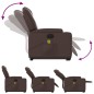 vidaXL Massagesessel mit Aufstehhilfe Elektrisch Braun Kunstleder vidaXL Massagesessel mit Aufstehhilfe Elektrisch Braun Kunstleder