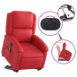 vidaXL Massagesessel mit Aufstehhilfe Elektrisch Rot Kunstleder vidaXL Massagesessel mit Aufstehhilfe Elektrisch Rot Kunstleder