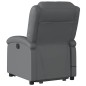 vidaXL Massagesessel mit Aufstehhilfe Elektrisch Grau Kunstleder vidaXL Massagesessel mit Aufstehhilfe Elektrisch Grau Kunstleder