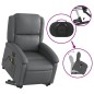 vidaXL Massagesessel mit Aufstehhilfe Elektrisch Grau Kunstleder vidaXL Massagesessel mit Aufstehhilfe Elektrisch Grau Kunstleder