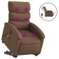 vidaXL Elektrischer Massagesessel mit Aufstehhilfe Braun Stoff vidaXL Elektrischer Massagesessel mit Aufstehhilfe Braun Stoff