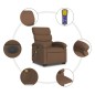 vidaXL Elektrischer Massagesessel mit Aufstehhilfe Braun Stoff vidaXL Elektrischer Massagesessel mit Aufstehhilfe Braun Stoff