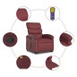 vidaXL Massagesessel mit Aufstehhilfe Weinrot Kunstleder vidaXL Massagesessel mit Aufstehhilfe Weinrot Kunstleder