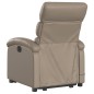 vidaXL Massagesessel mit Aufstehhilfe Cappuccino-Braun Kunstleder vidaXL Massagesessel mit Aufstehhilfe Cappuccino-Braun Kunstleder