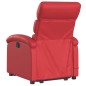 vidaXL Massagesessel mit Aufstehhilfe Elektrisch Rot Kunstleder vidaXL Massagesessel mit Aufstehhilfe Elektrisch Rot Kunstleder
