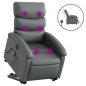vidaXL Massagesessel mit Aufstehhilfe Elektrisch Grau Kunstleder vidaXL Massagesessel mit Aufstehhilfe Elektrisch Grau Kunstleder