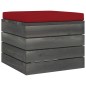 Garten-Paletten-Hocker 2 Stk. mit Kissen Kiefer Massivholz Garten-Paletten-Hocker 2 Stk. mit Kissen Kiefer Massivholz