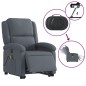 vidaXL Massagesessel mit Aufstehhilfe Elektrisch Dunkelgrau Samt vidaXL Massagesessel mit Aufstehhilfe Elektrisch Dunkelgrau Samt