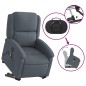 vidaXL Massagesessel mit Aufstehhilfe Elektrisch Dunkelgrau Samt vidaXL Massagesessel mit Aufstehhilfe Elektrisch Dunkelgrau Samt
