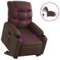vidaXL Massagesessel mit Aufstehhilfe Elektrisch Braun Kunstleder vidaXL Massagesessel mit Aufstehhilfe Elektrisch Braun Kunstleder