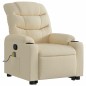 vidaXL Massagesessel mit Aufstehhilfe Creme Stoff vidaXL Massagesessel mit Aufstehhilfe Creme Stoff