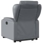 vidaXL Relaxsessel mit Aufstehhilfe Elektrisch Grau Kunstleder vidaXL Relaxsessel mit Aufstehhilfe Elektrisch Grau Kunstleder