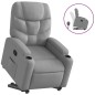 vidaXL Relaxsessel mit Aufstehhilfe Hellgrau Stoff vidaXL Relaxsessel mit Aufstehhilfe Hellgrau Stoff